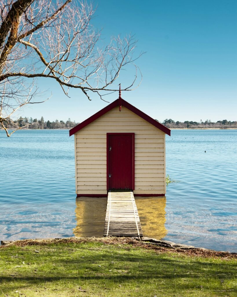 Shed on the lake