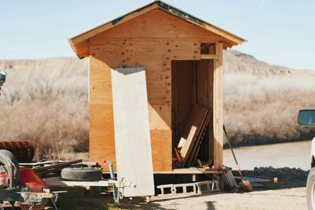 shed under construction