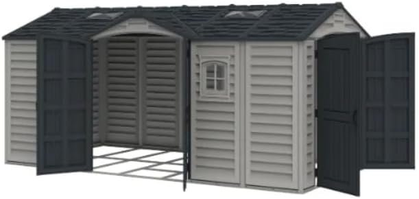 wide vinyl shed